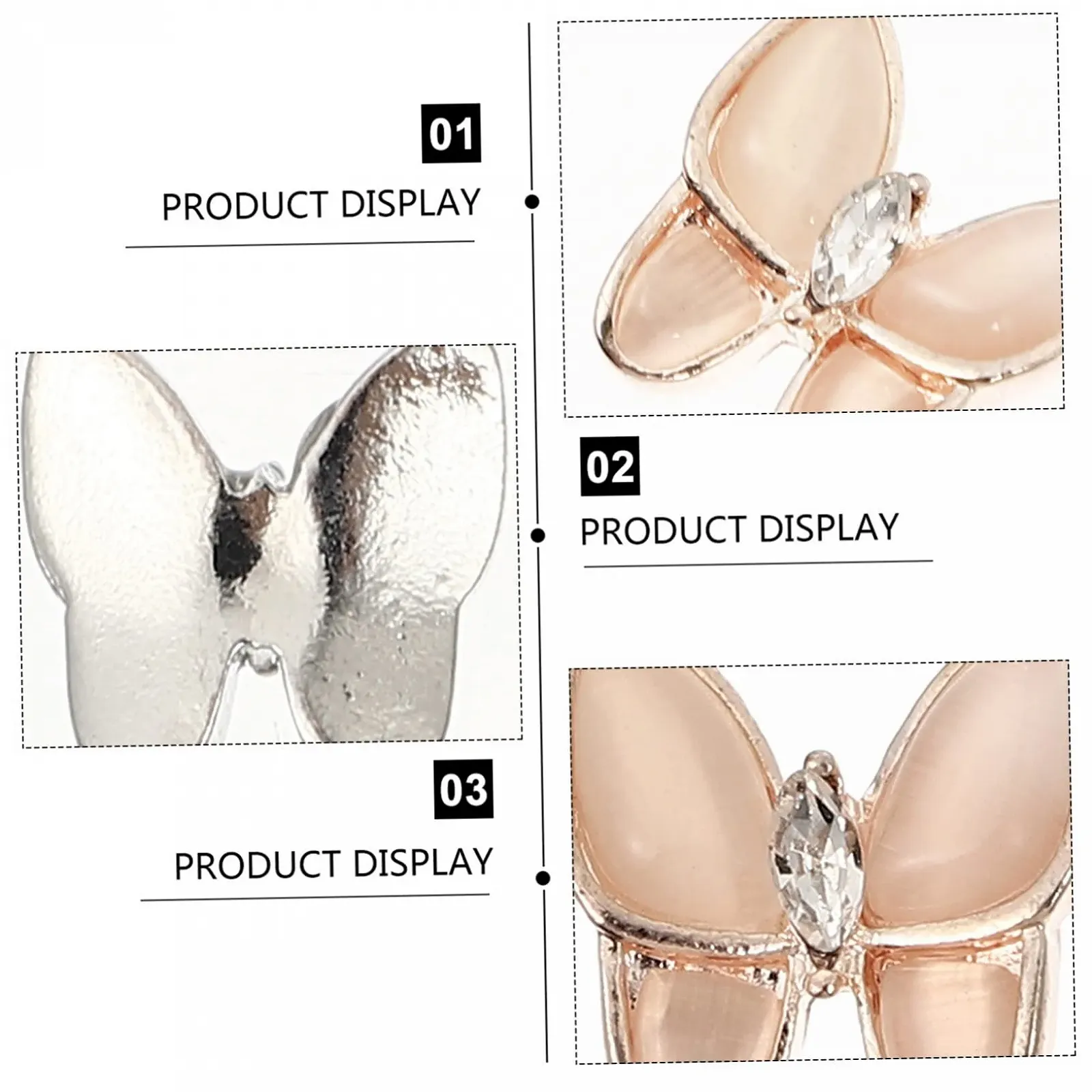 Наклейки для нігтів Метелики Опал, фото №7