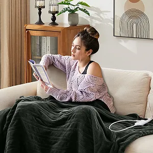 Электрическое одеяло Arebos Plush 200 x 180 см, антрацит цена на synthetic.ua - Фото 1 Электрическое одеяло Arebos Plush 200 x 180 см, антрацит synthetic.ua - Фото 1