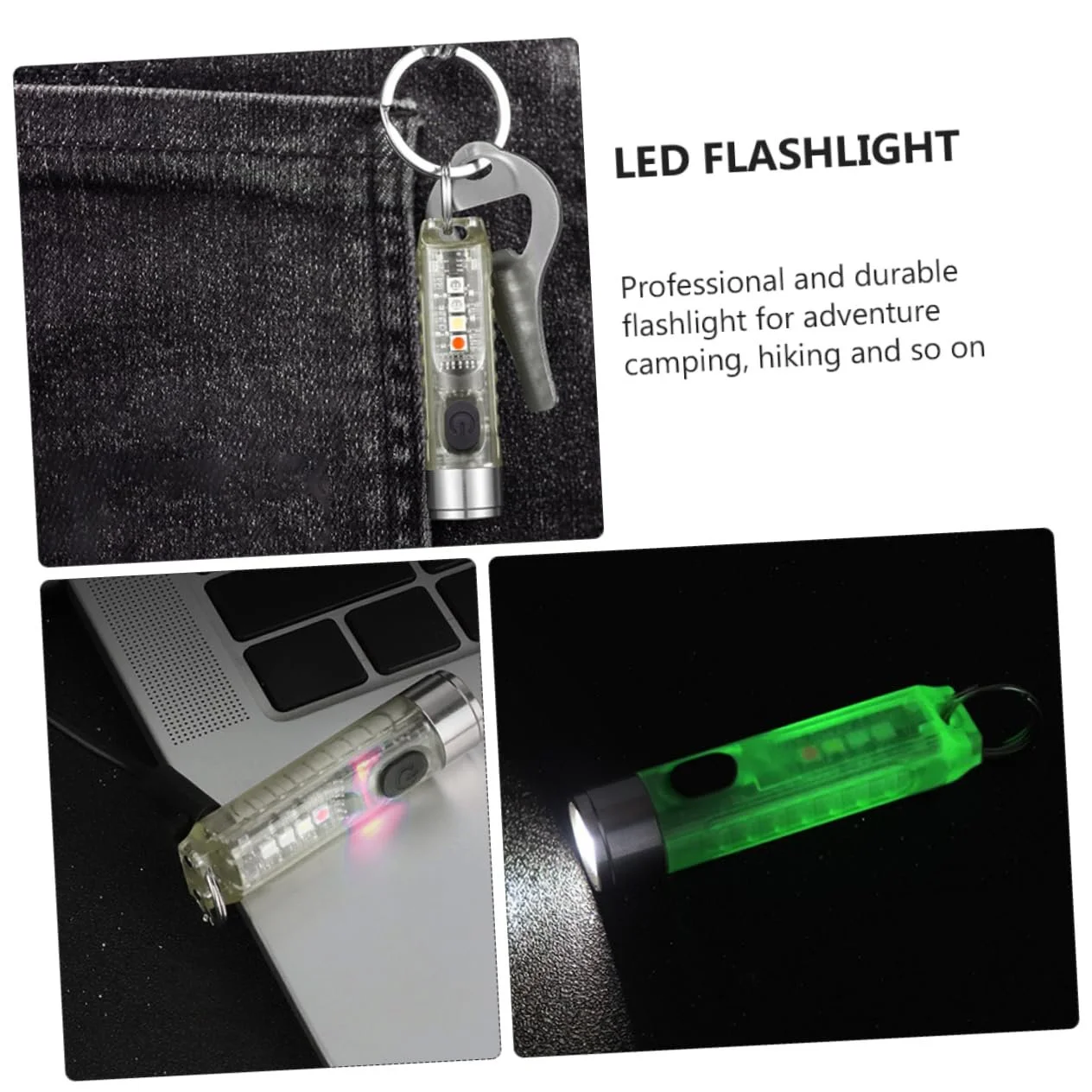 Фонарик UKCOCO Миниатюрный для кемпинга Брелок-декор, фото №8 Фонарик UKCOCO Миниатюрный для кемпинга Брелок-декор, фото №8