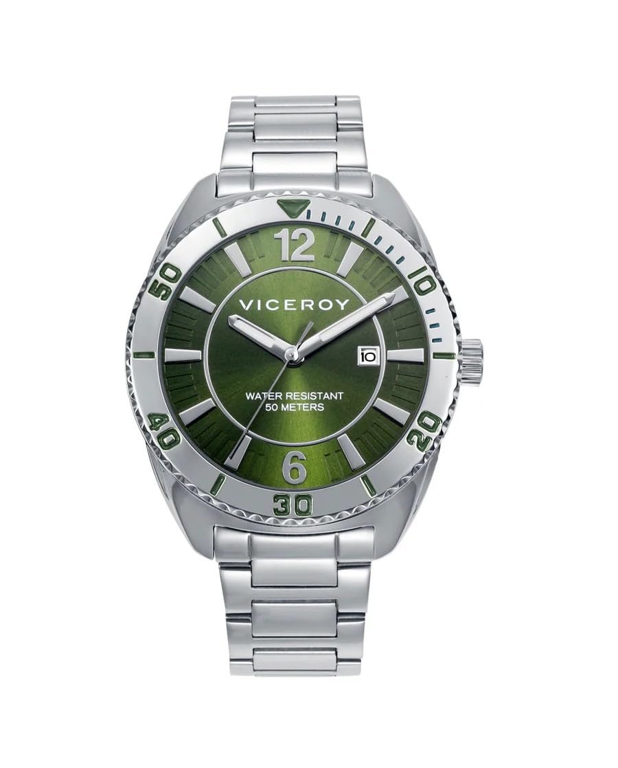 Годинник жіночий Viceroy Chic 401290-65 Сталь Зелений, фото №1