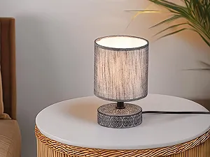 Настільна лампа Reality Leuchten Marie R50980111 E14 Кераміка Сірий synthetic.ua - Фото 1