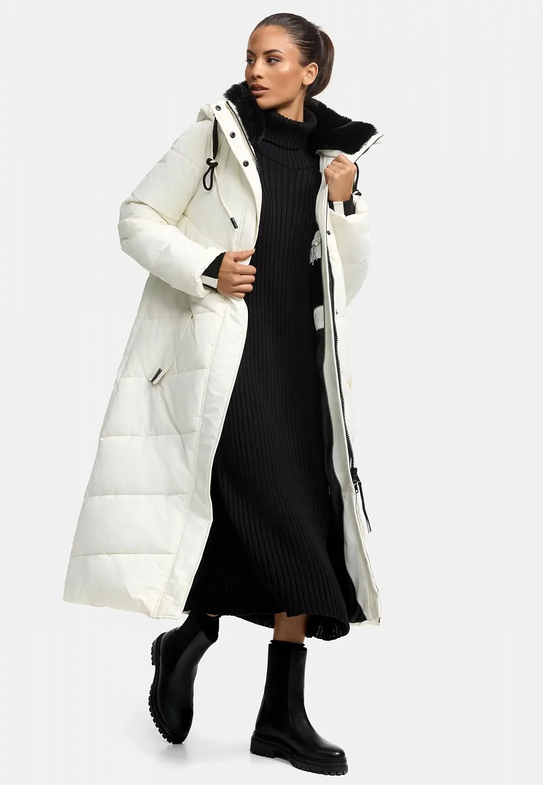 Жіноче зимове пальто Navahoo, тепле стьобане, фото №6