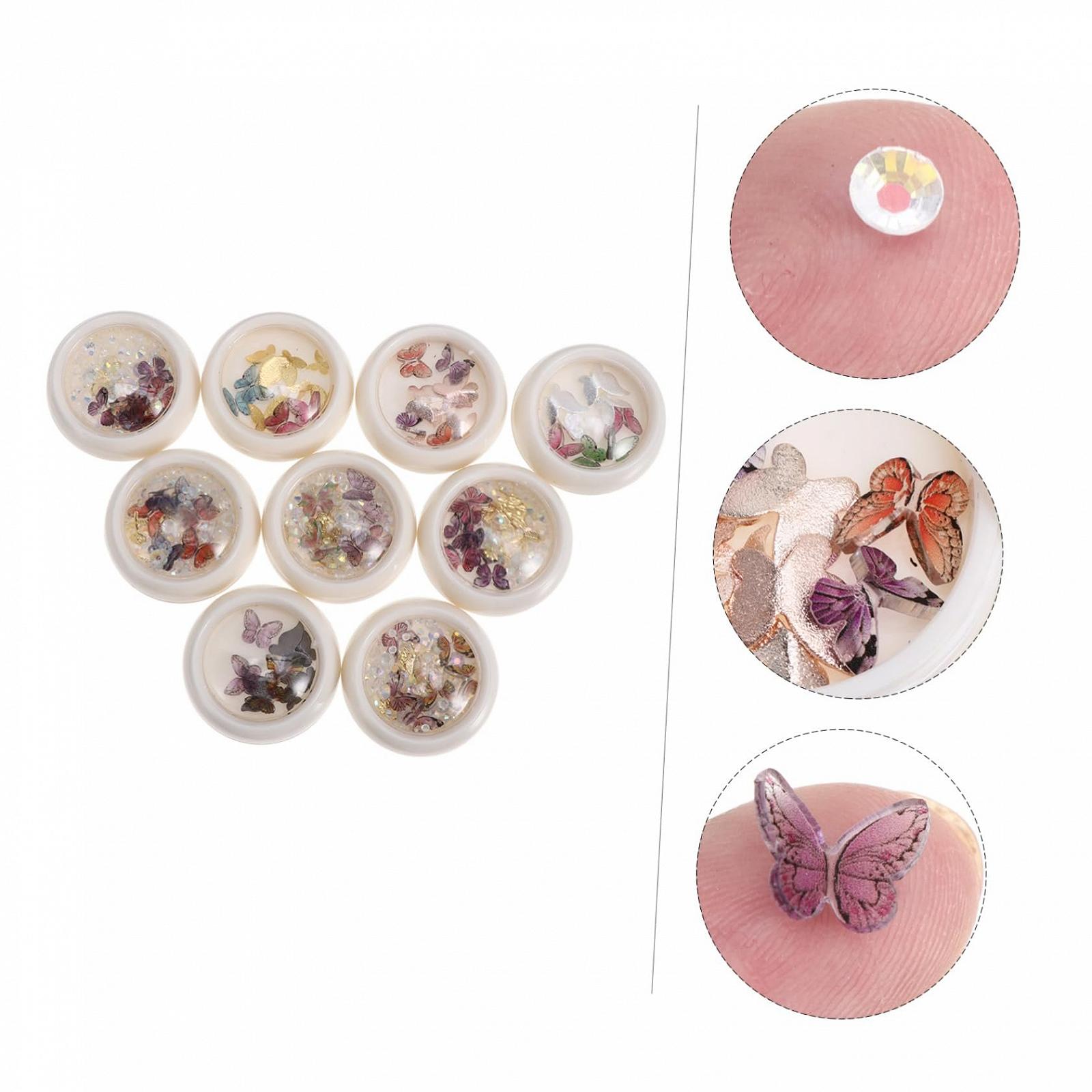 Аксесуари для нігтів Метелики Метал Смола DIY для манікюру, фото №7