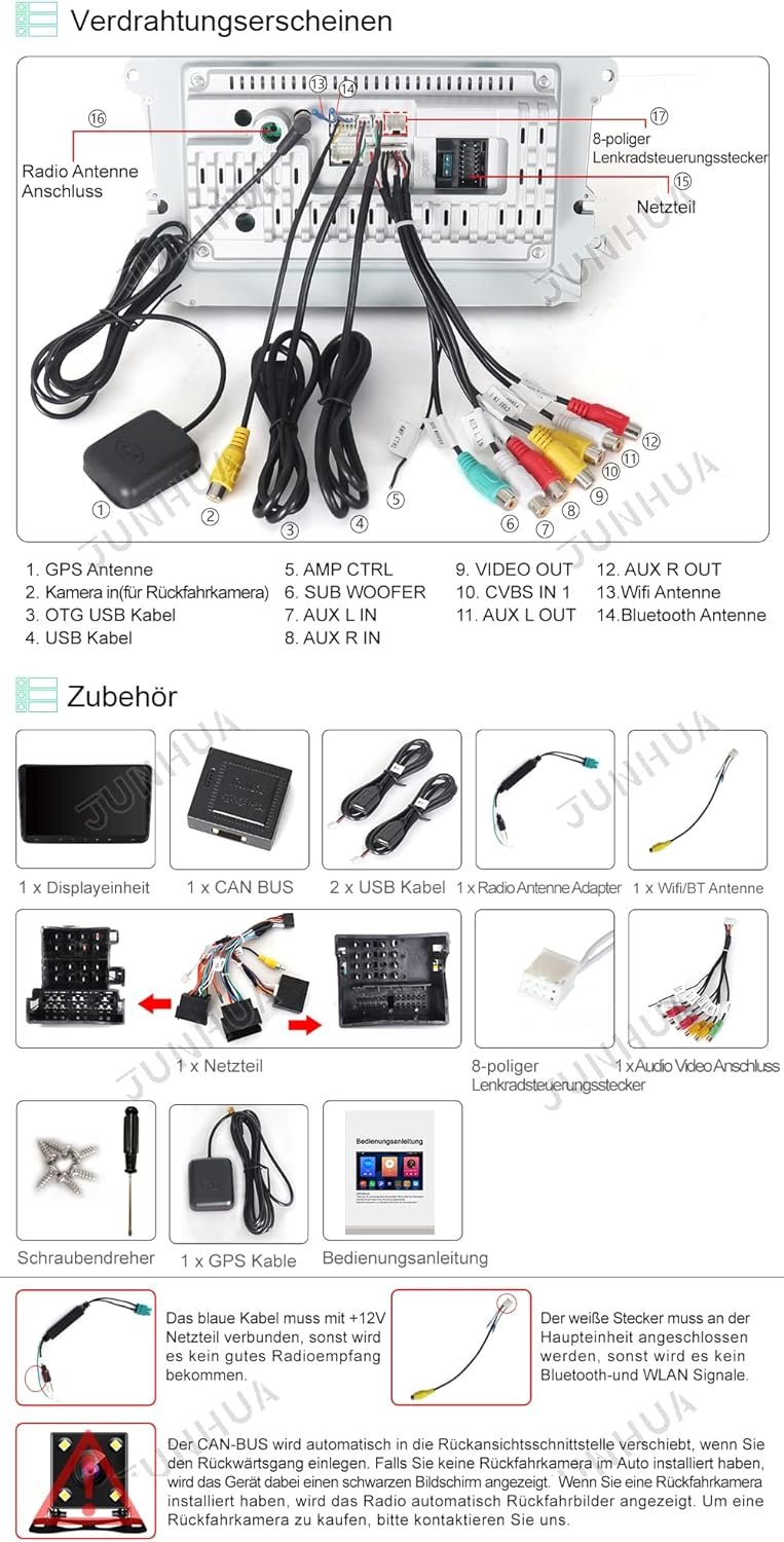 Штатная автомагнитола JUNHUA для VW Passat B6 Golf V VI 5 6 Polo cc Tiguan EOS Scirocco / 9" / Сенсорная / 2/32Гб / Android 12 / Apple CarPlay / Android Auto / Bluetooth / WI-FI / USB, фото №7