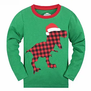 Комплект пижамы для маленьких мальчиков и девочек - Пижамная одежда с круглым вырезом, комплект из 2 предметов, мягкая хлопковая унисекс пижама, милый динозавр, детская одежда для сна из двух частей, зимний повседневный костюм с длинными рукавами для малышей цена на synthetic.ua - Фото 1 Комплект пижамы для маленьких мальчиков и девочек - Пижамная одежда с круглым вырезом, комплект из 2 предметов, мягкая хлопковая унисекс пижама, милый динозавр, детская одежда для сна из двух частей, зимний повседневный костюм с длинными рукавами для малышей synthetic.ua - Фото 1