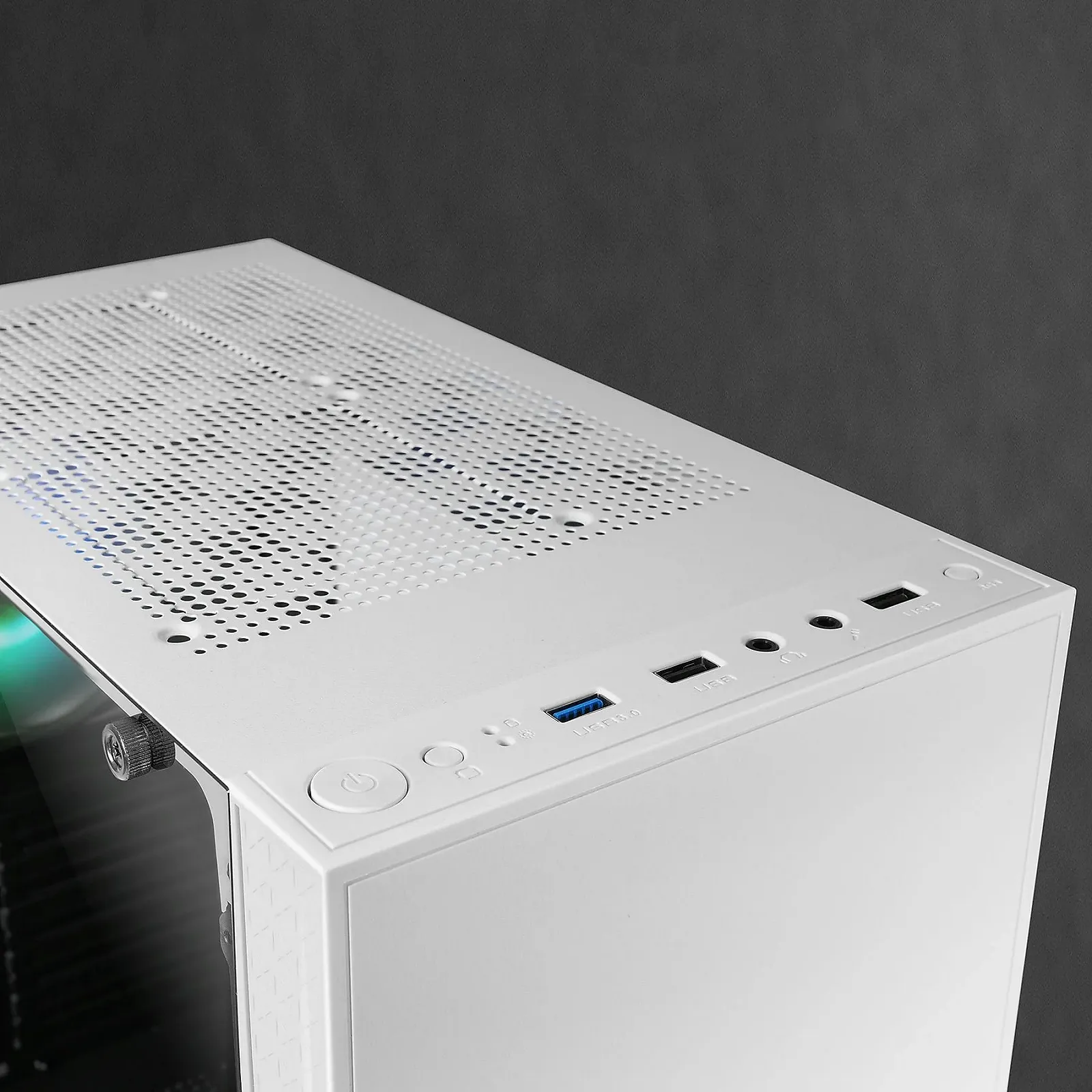 Корпус для ПК Mars Gaming MC-U3 / Midi Tower / ARGB / Закаленное стекло / Без БП / Белый, фото №6