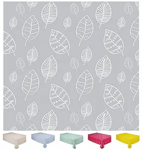 Скатертина Home Direct Square Leaves клейончаста квадратна 140 x 180 см - Фото 1
