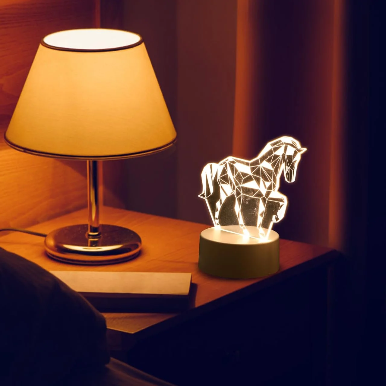 Ночник HOMSFOU 3D Animal Shape в форме животного настольный USB LED с цветной подсветкой, фото №3