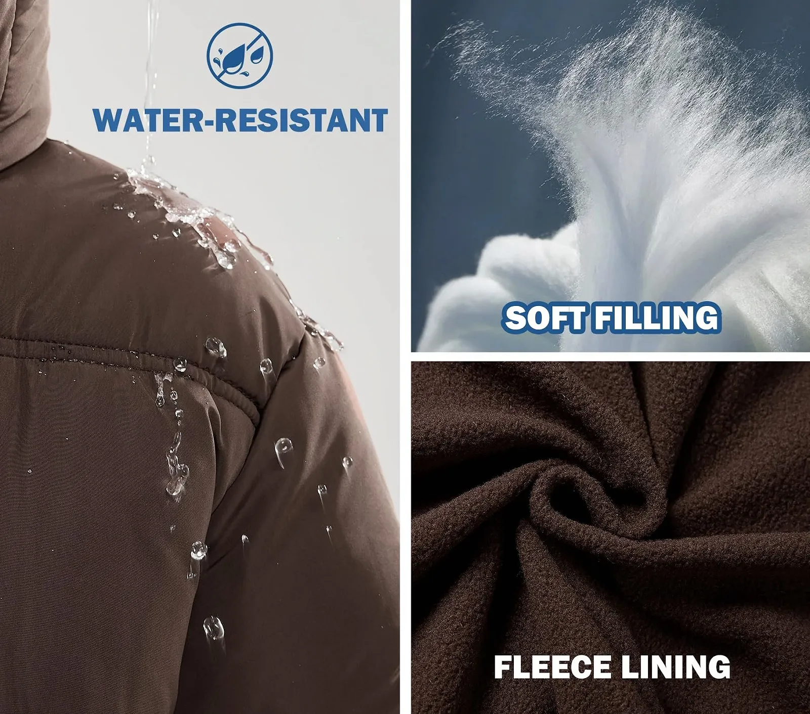 Зимнее пальто SOLOCOTE для девочки, водоотталкивающее, с капюшоном, флисовой подкладкой, карманами, эластичными манжетами, фото №5