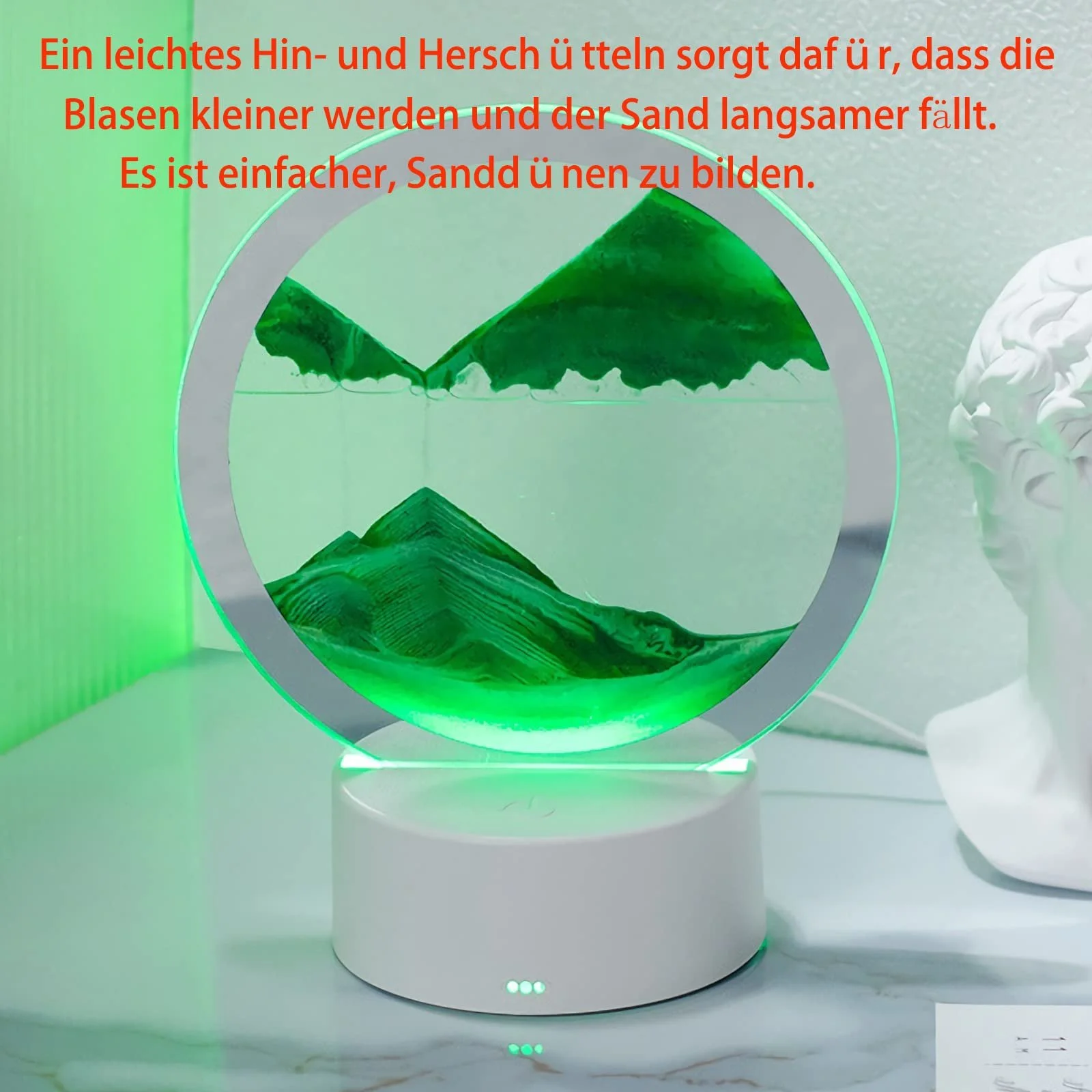 Настільна лампа Sandscape 3D Moving Sand Art LED Rotating, фото №2