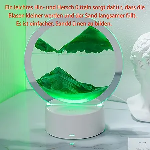 Настільна лампа Sandscape 3D Moving Sand Art LED Rotating synthetic.ua - Фото 1