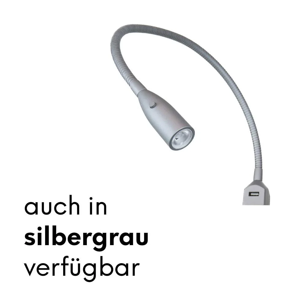 Гнучка світлодіодна лампа для ліжка kalb Material für Möbel LED Reading Light Набір з 2 шт. Хромована, фото №7