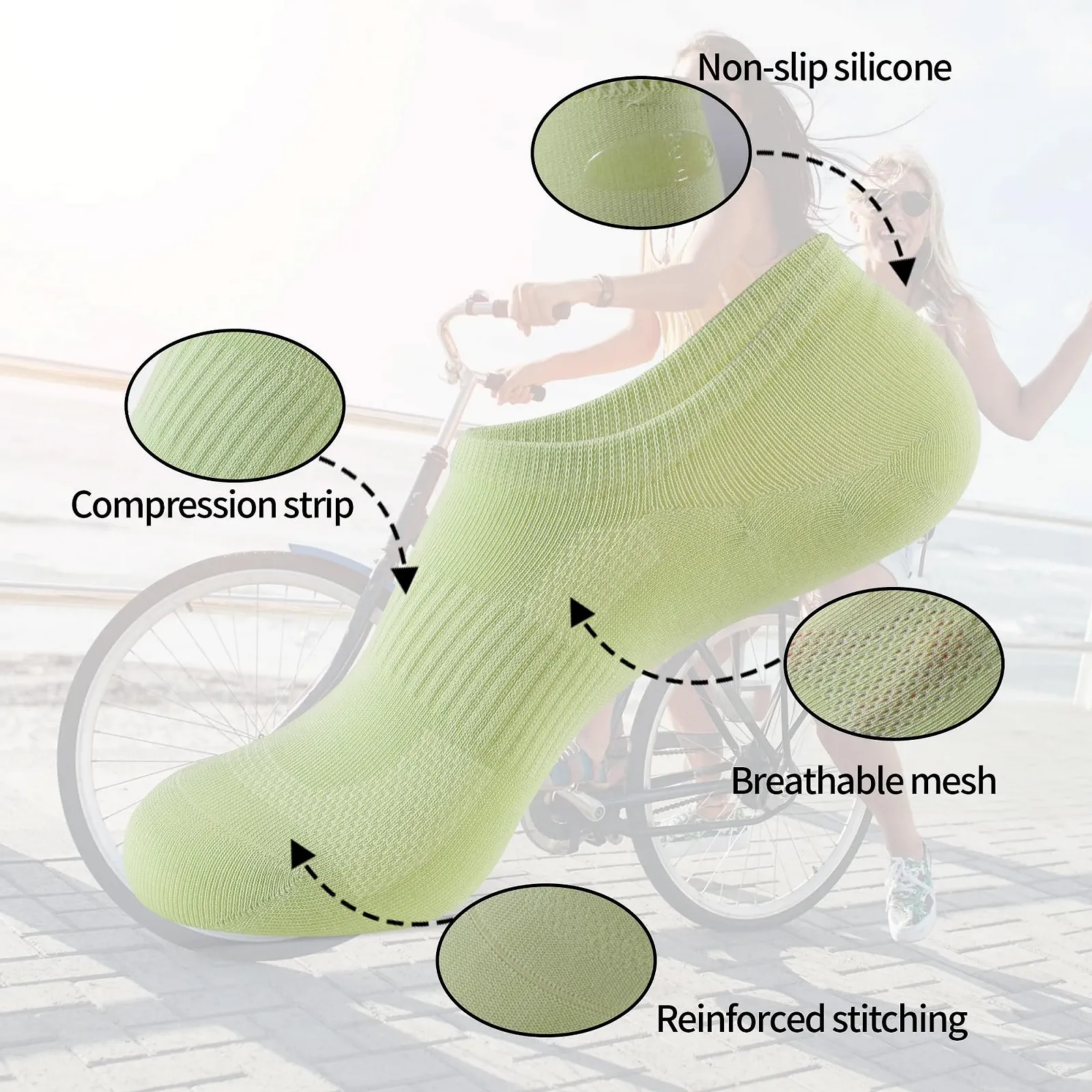 Шкарпетки для кросівок Жіночі, фото №3