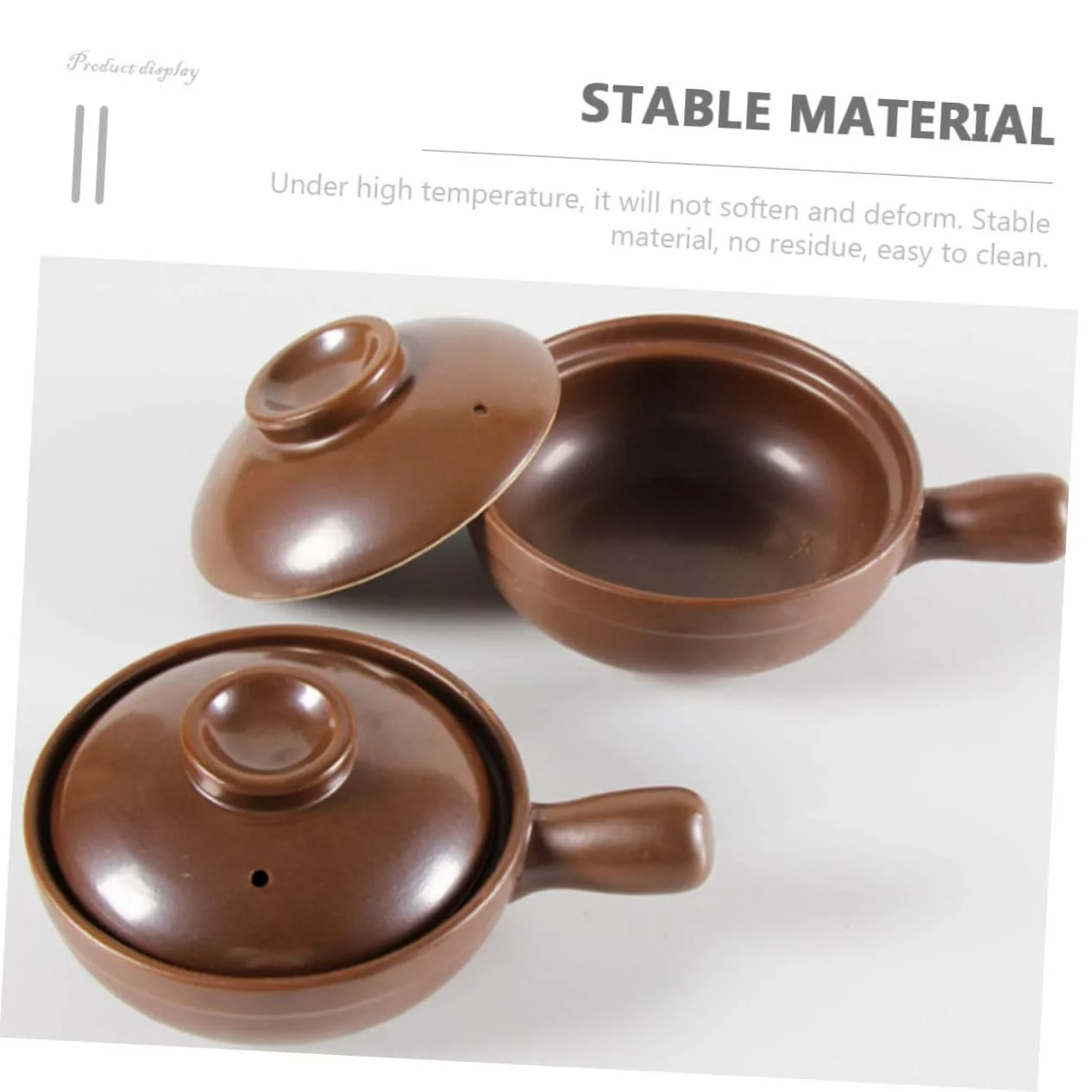 Кастрюля BESTYASH керамическая маленькая с крышкой термостойкая для риса и рагу, фото №5