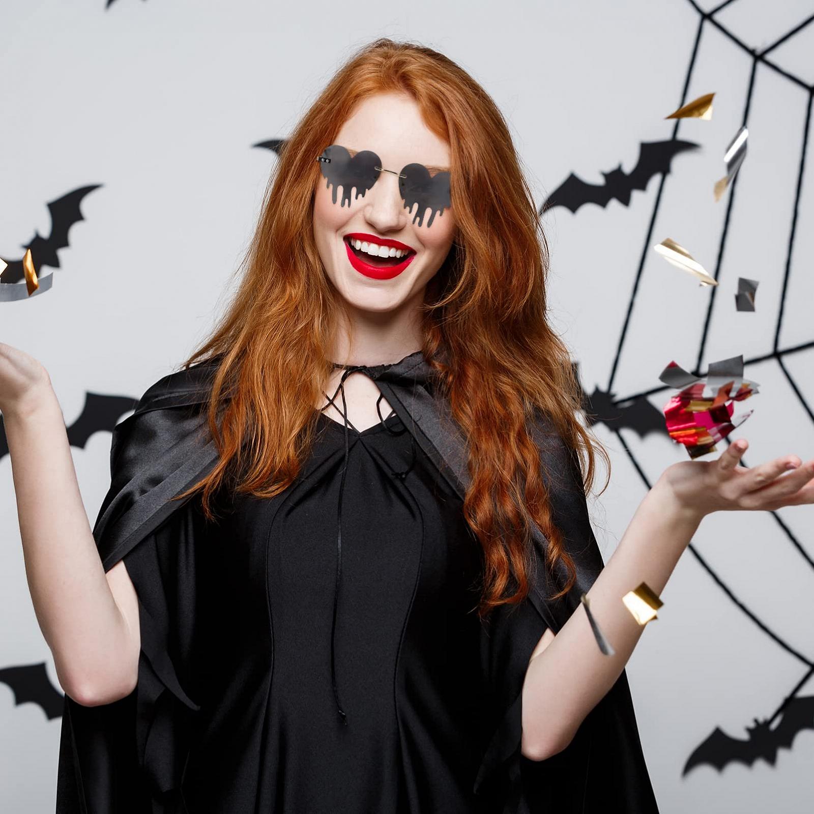 Окуляри CALLARON Steampunk круглі поляризовані жіночі Rave Light Favors Trendy Performance Spectacle круглі Heart Goth, фото №3 Окуляри CALLARON Steampunk круглі поляризовані жіночі Rave Light Favors Trendy Performance Spectacle круглі Heart Goth, фото №3