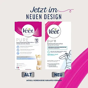 Полоски с холодным воском Veet Easy-Gelwax для бикини и подмышек для чувствительной кожи 1 упаковка (1 x 16 шт) synthetic.ua - Фото 1
