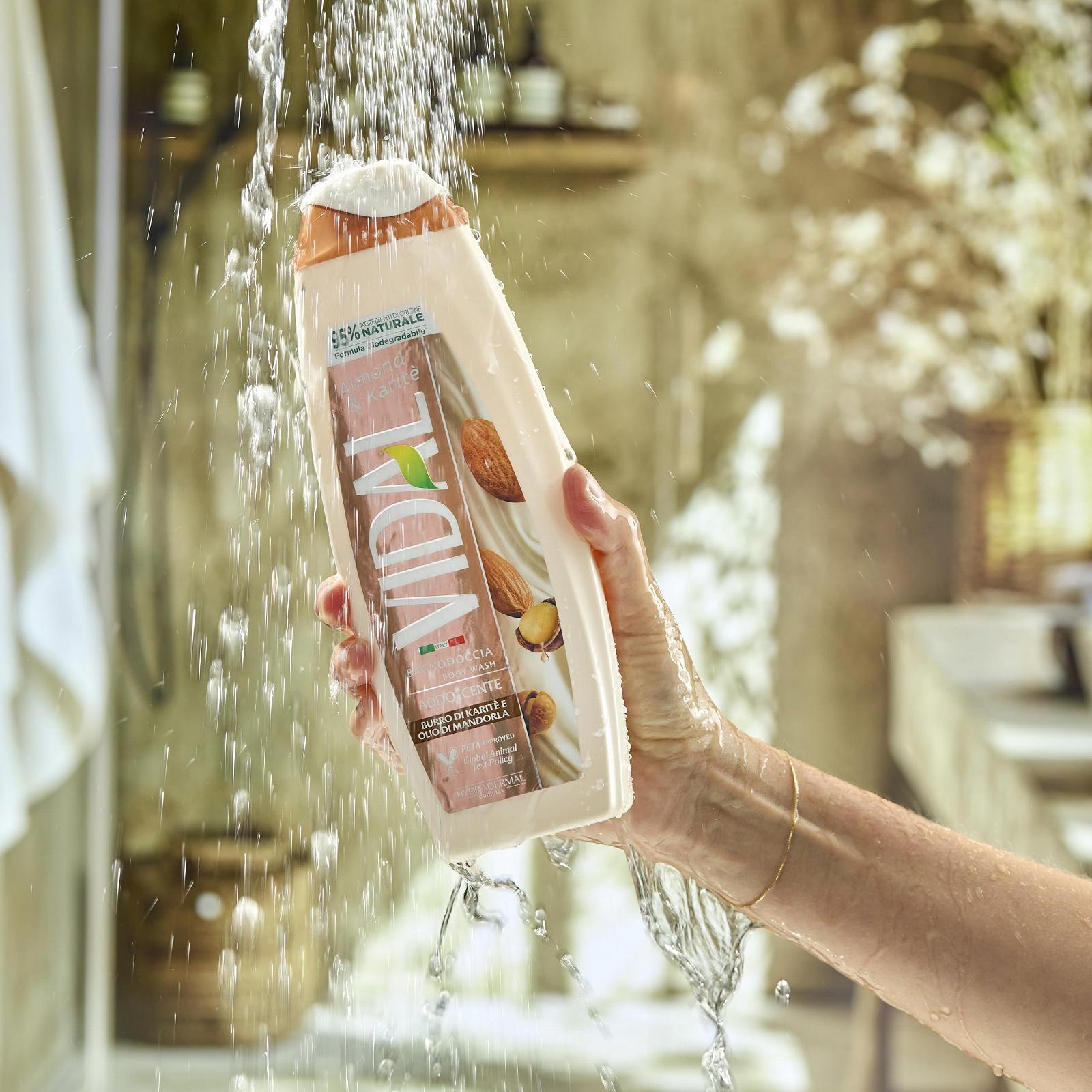 Гель для душа Vidal Almond & Karité успокаивающий с маслом миндаля и ши 2 шт. по 600 мл, фото №4 Гель для душа Vidal Almond & Karité успокаивающий с маслом миндаля и ши 2 шт. по 600 мл, фото №4