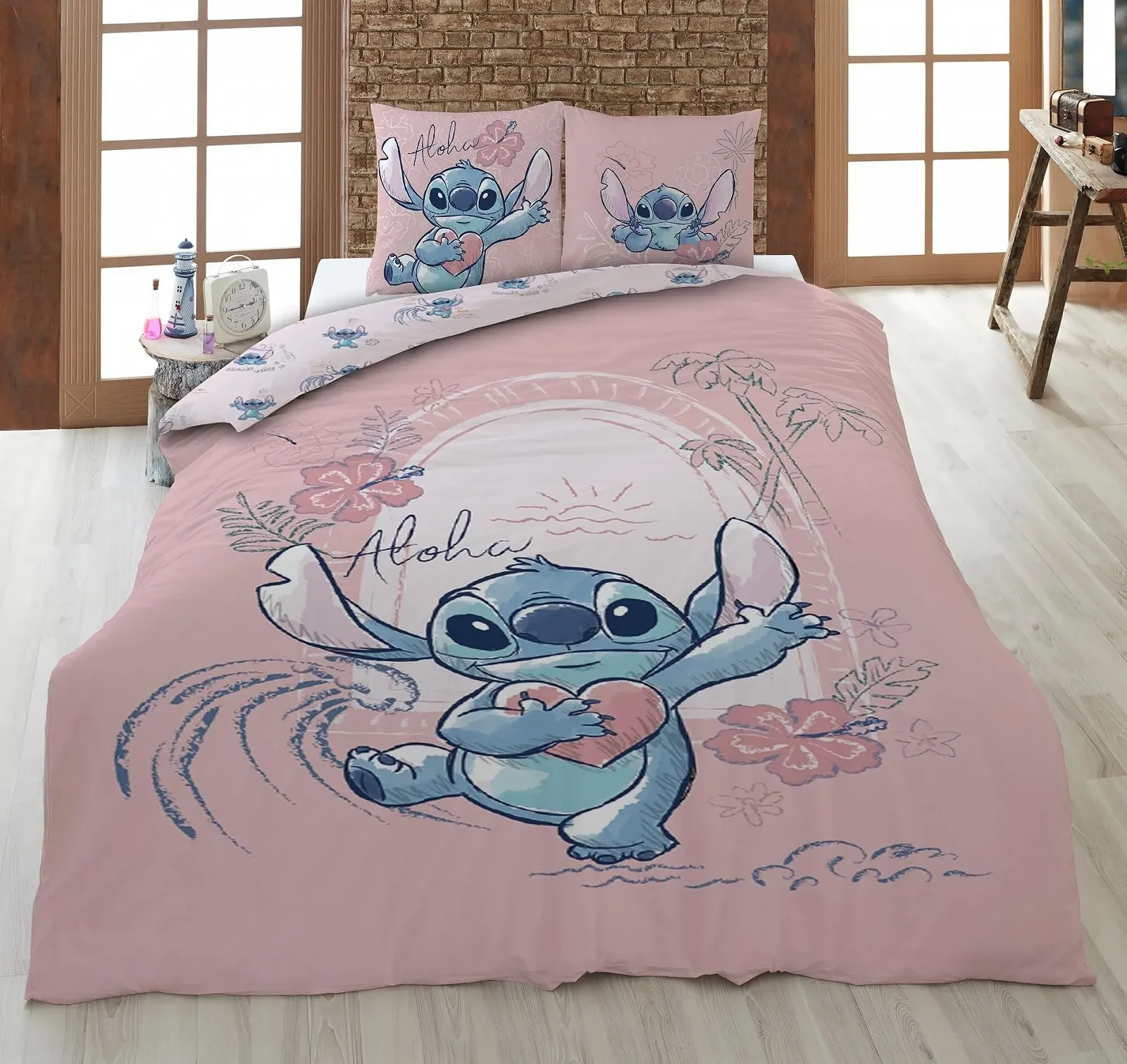 Постельное белье детское Дисней Stitch 135 x 200 см, наволочка 80 x 80 см, фото №1