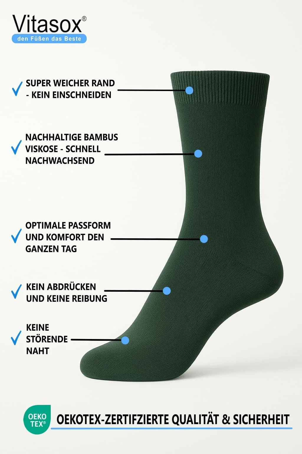 Жіночі шкарпетки Vitasox, бамбукові шкарпетки без шва та гумки, фото №5 Жіночі шкарпетки Vitasox, бамбукові шкарпетки без шва та гумки, фото №5