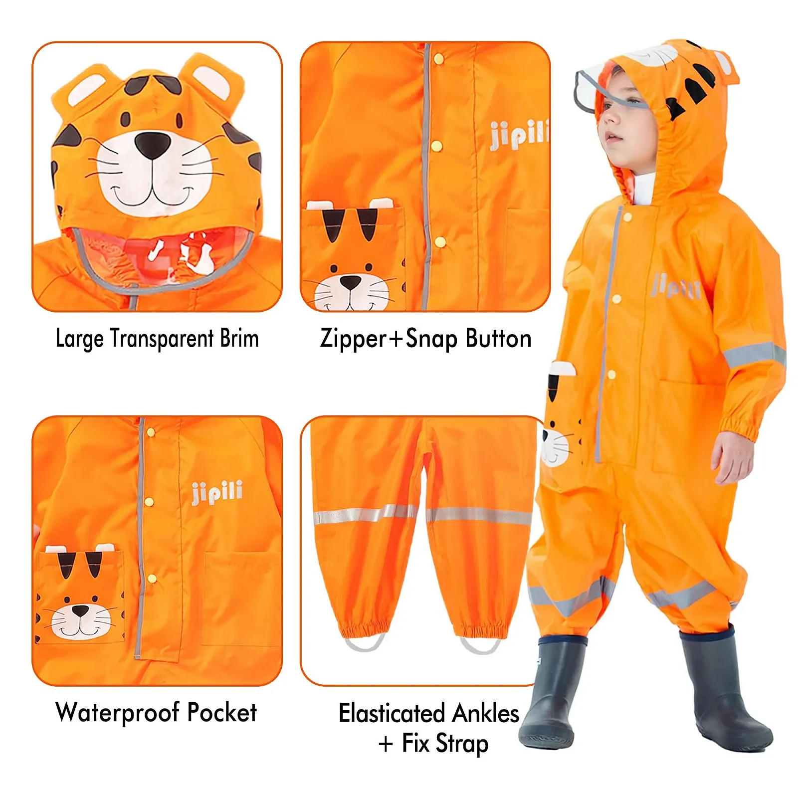 Дитячий дощовик Dioshark Водонепроникний для хлопчиків, фото №5 Дитячий дощовик Dioshark Водонепроникний для хлопчиків, фото №5