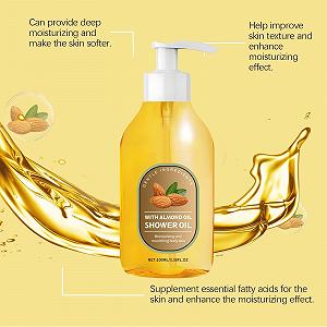 Олія для душу Зволожуюча з олією солодкого мигдалю та вітаміном E synthetic.ua - Фото 1