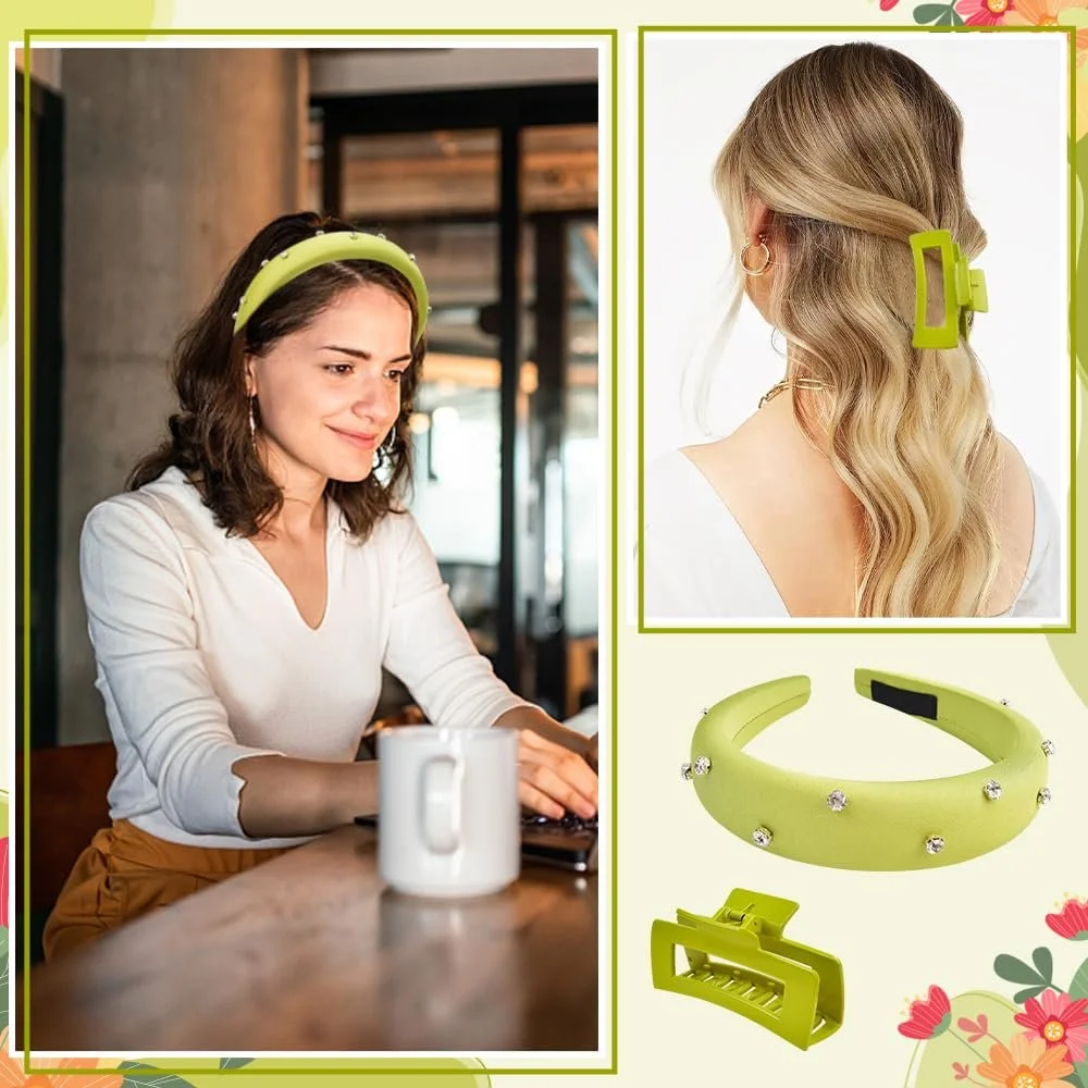 Обруч для волос атласный, фото №6