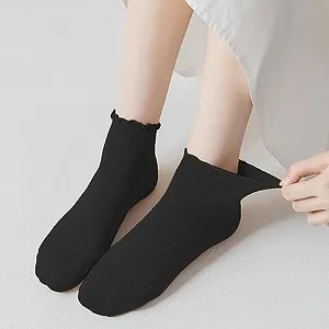 Носки AKAMAS Кружевные с оборками Женские 6 пар Хлопковые носки Дышащие Мягкие Однотонные Короткие Носки для щиколотки цена на synthetic.ua - Фото 1 Носки AKAMAS Кружевные с оборками Женские 6 пар Хлопковые носки Дышащие Мягкие Однотонные Короткие Носки для щиколотки synthetic.ua - Фото 1