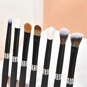 Набор кистей для макияжа JTRHD Professional Makeup Brush Tool 10 Черная Матовая Ручка synthetic.ua - Фото 1