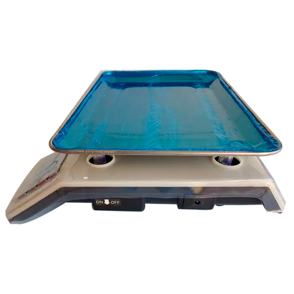 Весы торговые электронные со счетчиком цены ACS KitchenTech KT218 50кг 6V метал, фото №1