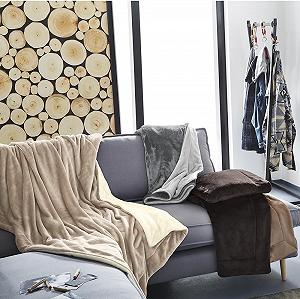 Ковдра s.Oliver Doublesoft М'яка ковдра 150 x 200 см, Супер м'яка та тепла поліестерова флісова ковдра, Світло-сірий synthetic.ua - Фото 1