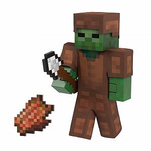 Фігурка Mattel Minecraft Зомбі Діамантового Рівня з 4 аксесуарами, колекційна фігурка, масштаб до 14 см, піксельний дизайн HTM05 - Фото 1