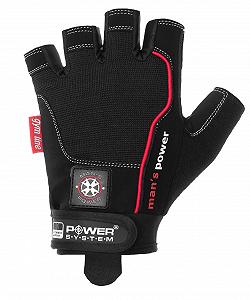 Рукавички для фітнесу Power System PS-2580 Man s Black S synthetic.ua - Фото 1