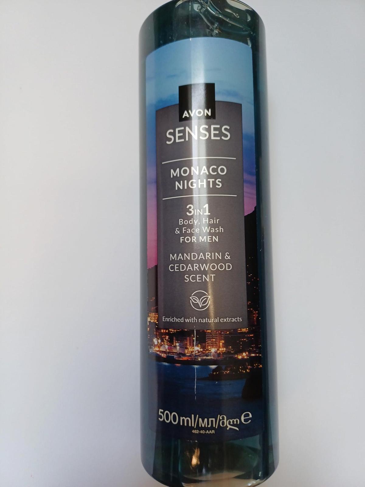 Гель для душу Avon Senses Monaco Nights 3 в 1, фото №1