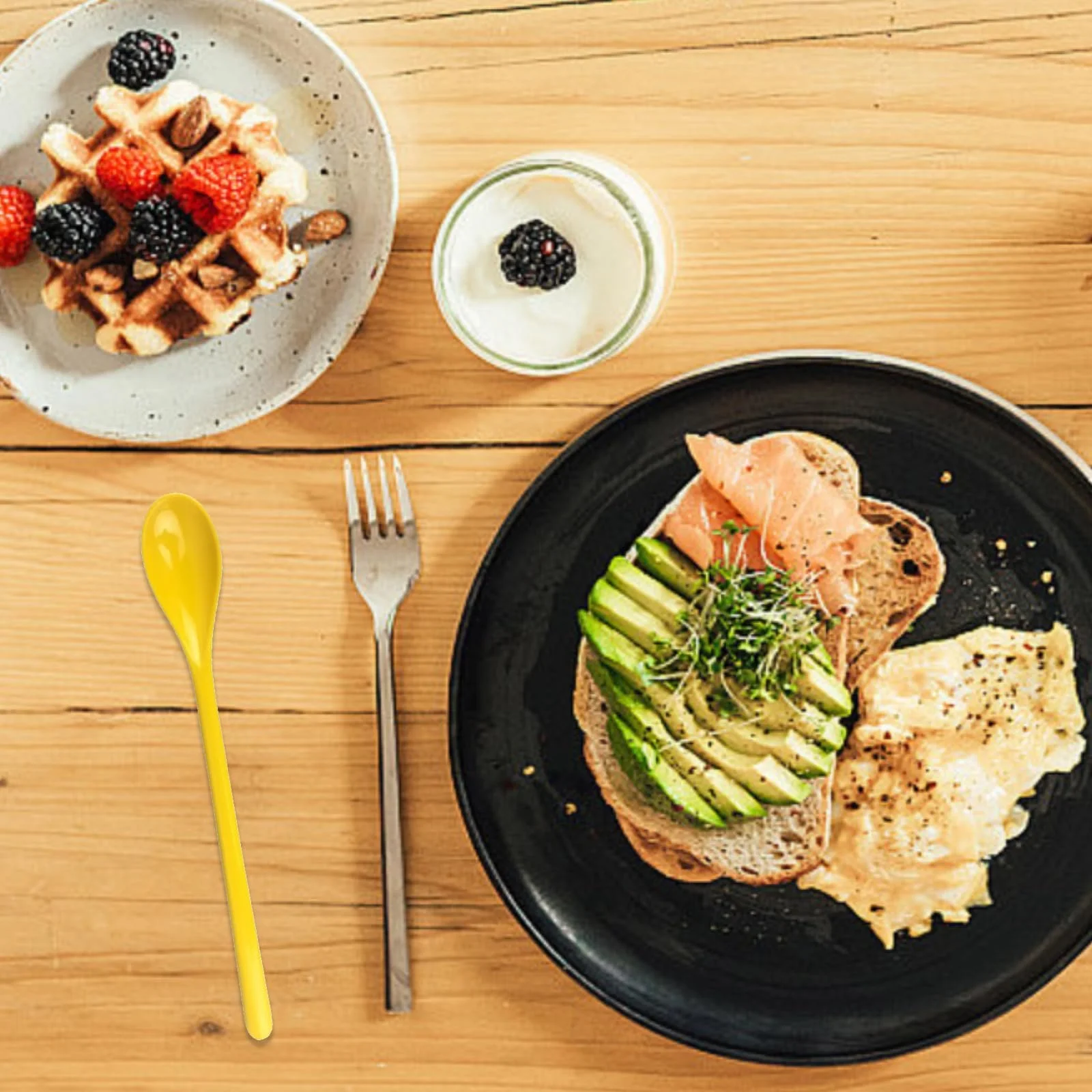 Набір 6 пластикових ложок Long для десертів, фото №6