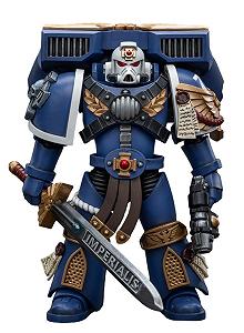 Фигурка Коллекционная JoyToy Warhammer 40k Ultramarines Vanguard Veteran Sergeant 1:18 (Sergeant JT8018) - Фото 1