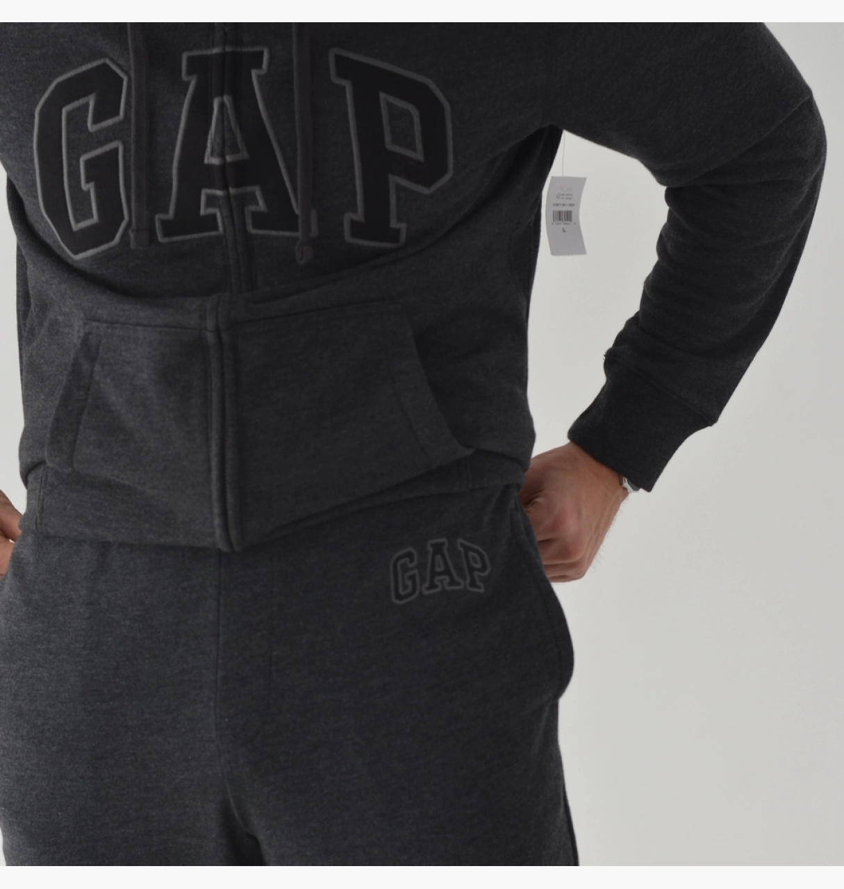Світшот GAPogo Zip Hoodie Grey 218871801 XXL, фото №3