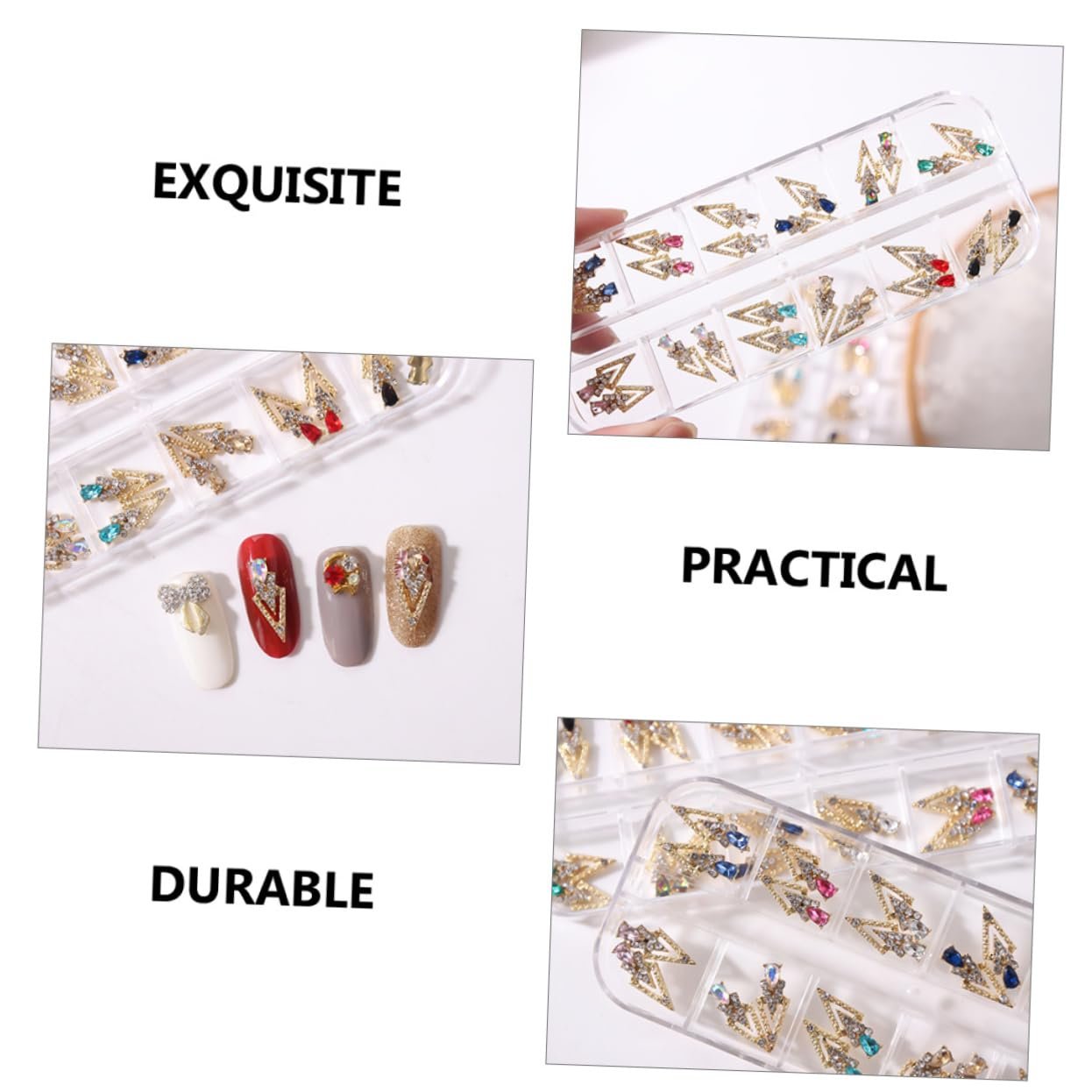 Підвіски для нігтів Стріли зі сплаву PLAFOPE, 24 шт., фото №4