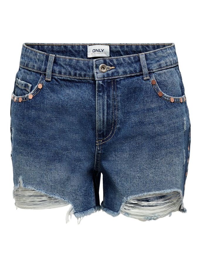 Шорты ONLY ONLSKY LIFE REG STUD DNM SHORTS PIM 15226997 Medium Blue Denim, размер M, фото №3