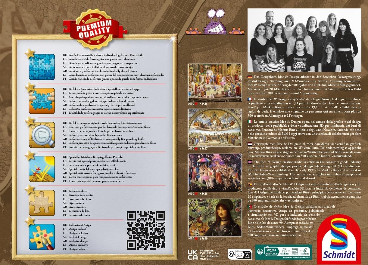 Пазл Schmidt Spiele The School of Athens 2024 1000 элементов, фото №3