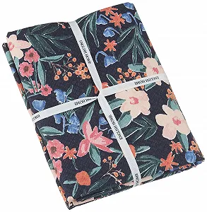 Покривало Бавовна ENGLISH HOME Vivacity Bloom 150 x 220 см Темно-синій - Рожевий synthetic.ua - Фото 1