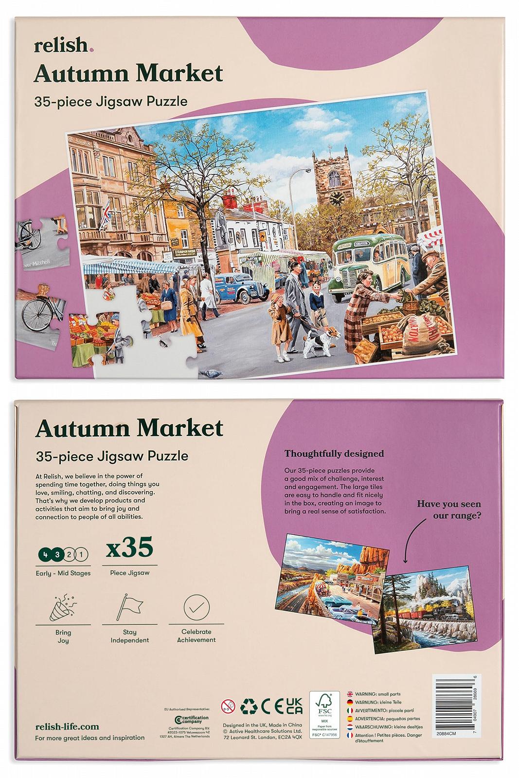 Пазл Relish Autumn Market 35 елементів, фото №8 Пазл Relish Autumn Market 35 елементів, фото №8