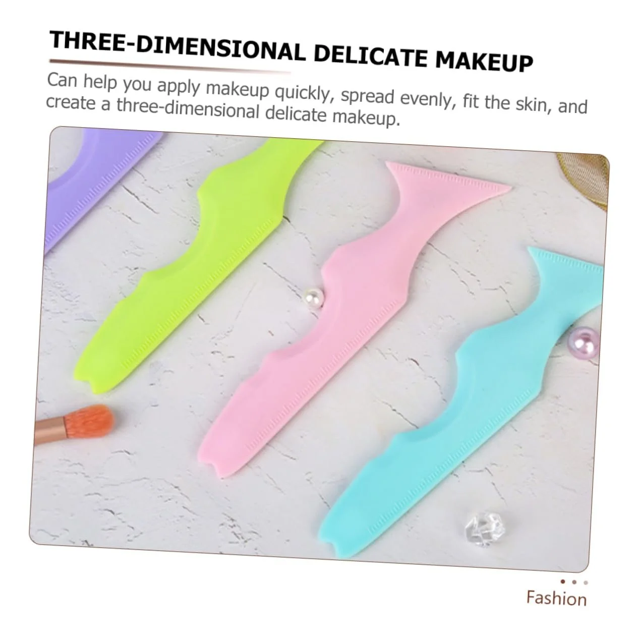 Трафарет DOITOOL Силіконовий для макіяжу 3 шт, фото №5