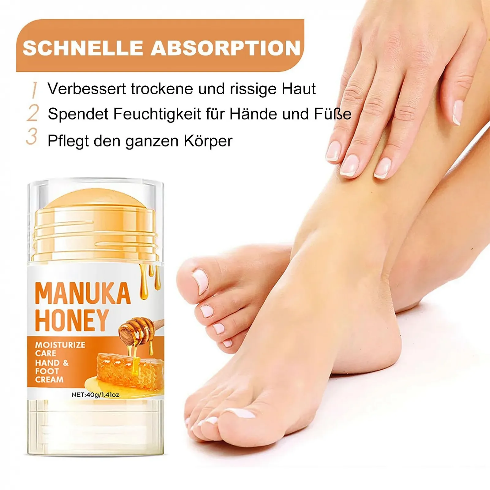 Крем для ног Honey Manuka Увлажняющий, фото №2