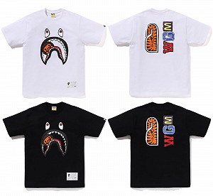 Футболка Bape x Joshua Vides Milo Shark Tee L - Фото 1