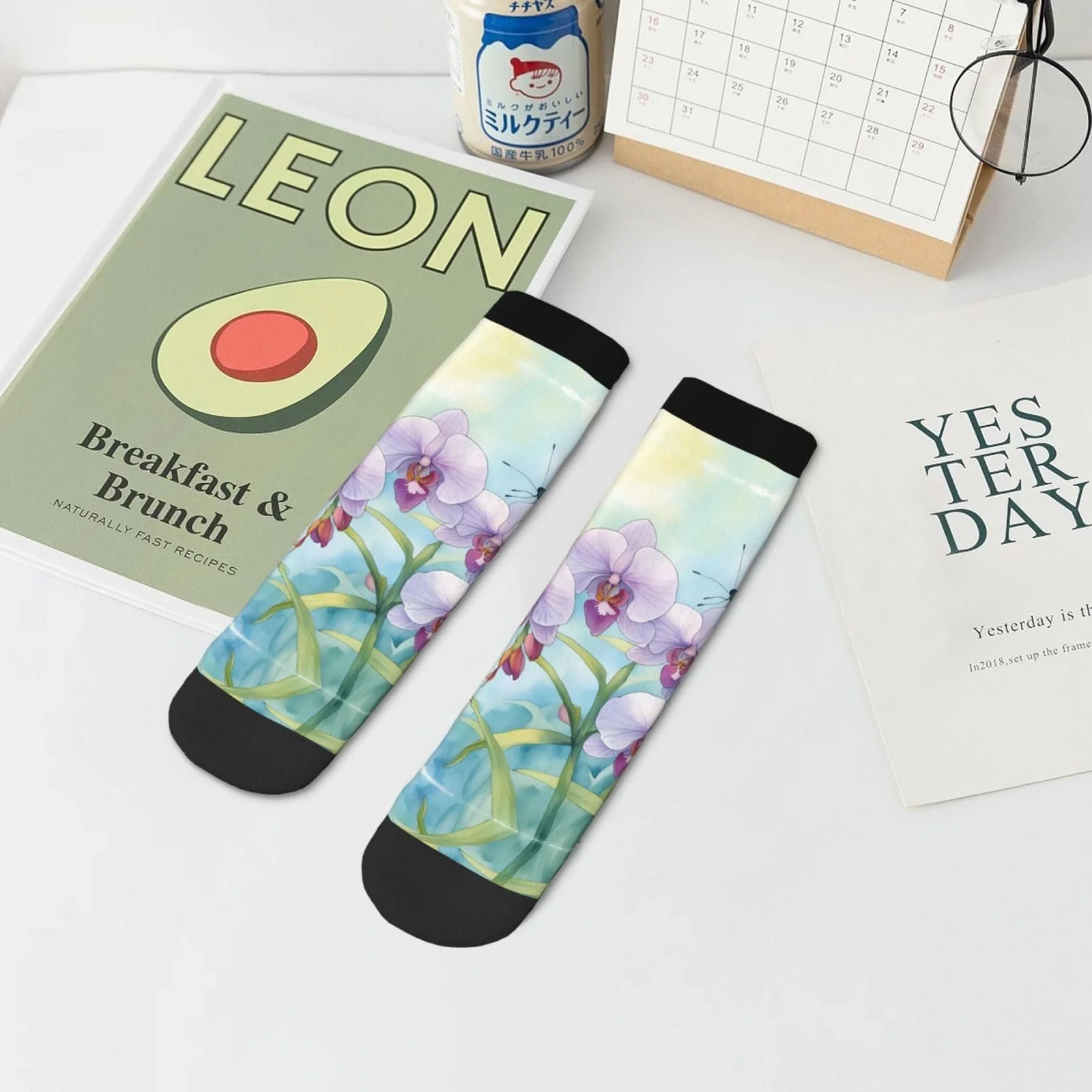 Шкарпетки Квітка Орхідея На всі сезони One Size, фото №8