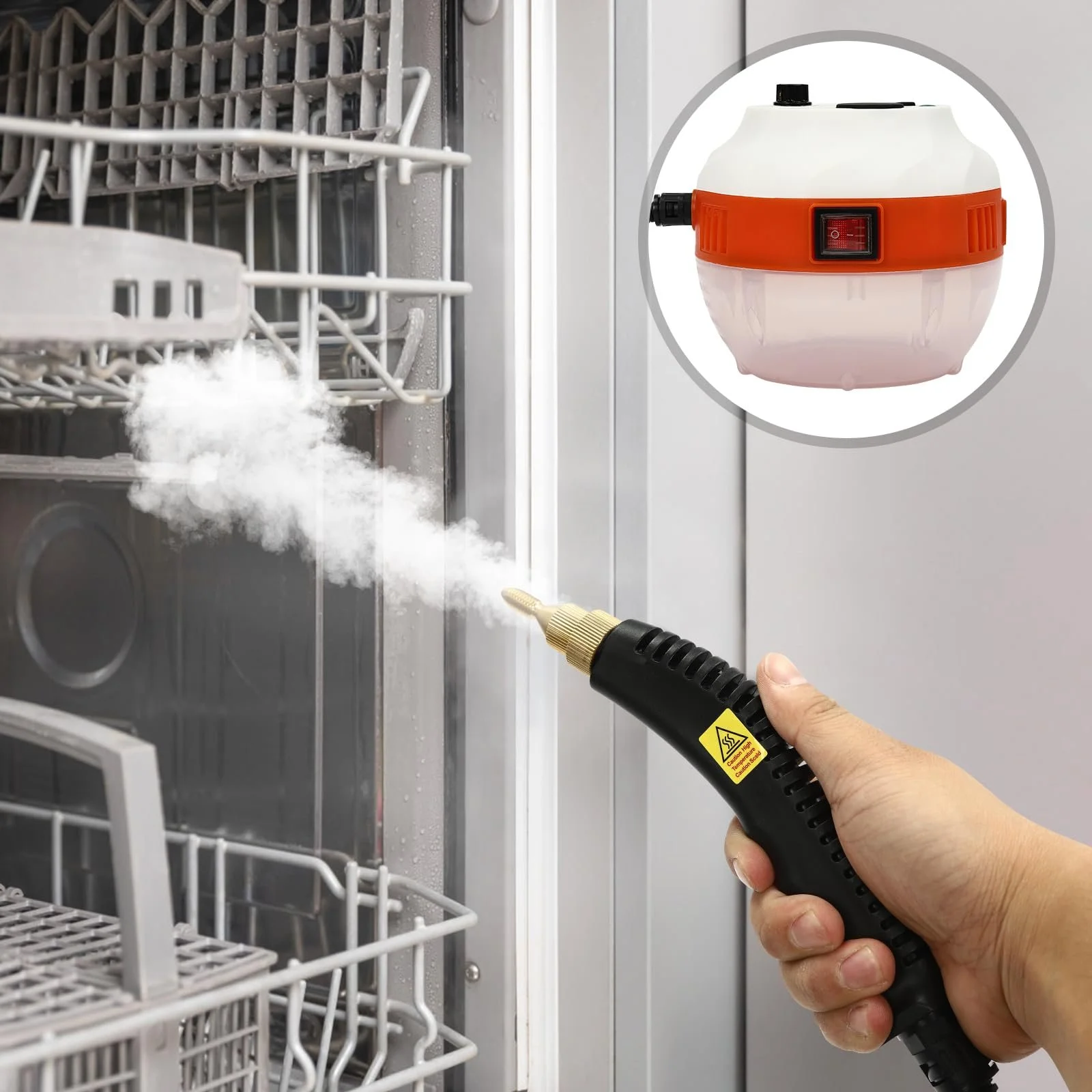 Пароочисник ручний 1600 W 5.5 bar 6-швидкісний регульований, фото №6