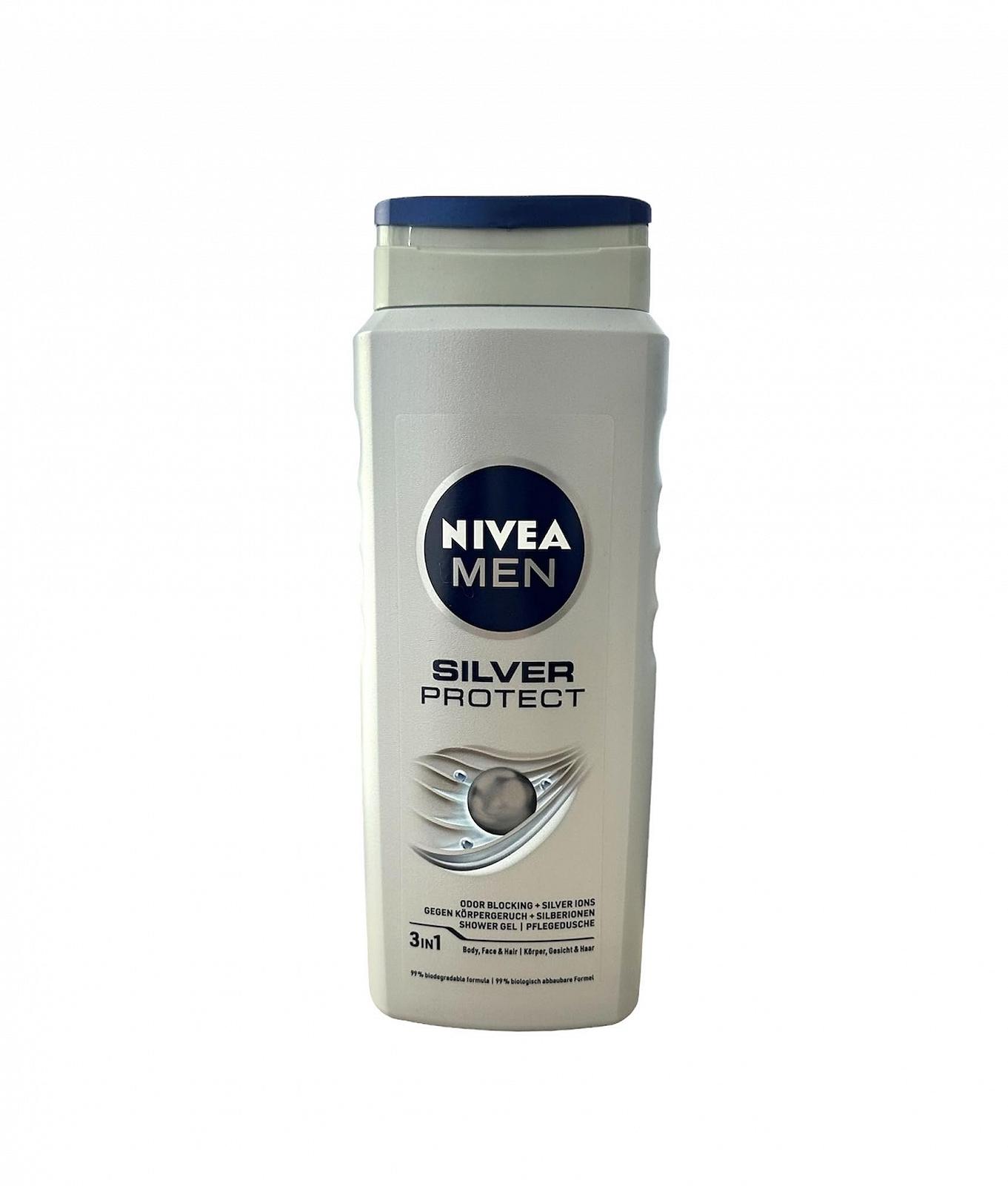 Гель для душа NIVEA MEN Silver Protect Anti-Bacterial All-in-1 6 x 500 мл, фото №1