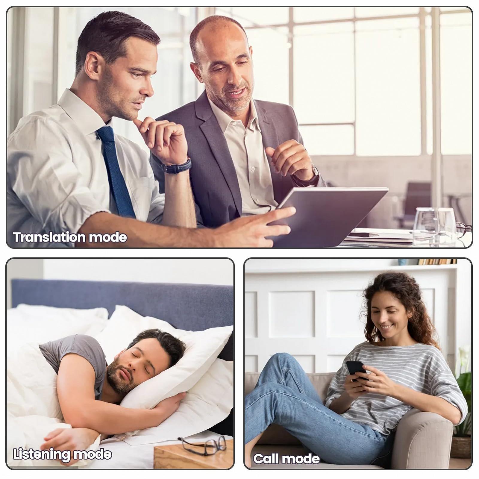 Навушники для перекладу AI, Бездротові 164 мовами в реальному часі, фото №8 Навушники для перекладу AI, Бездротові 164 мовами в реальному часі, фото №8