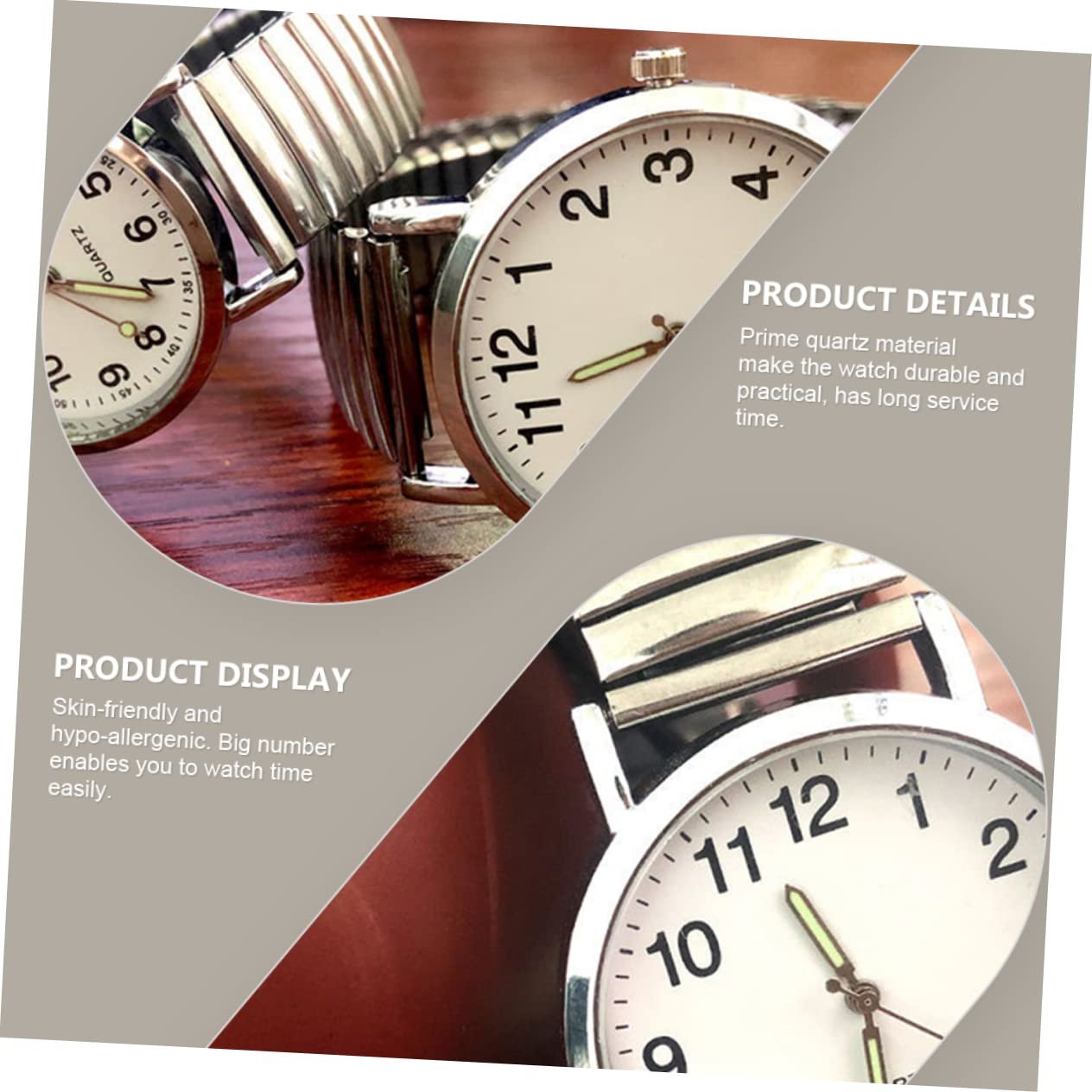 Женские часы WRITWAA Кварцевые наручные серебристые - 2 шт., фото №8