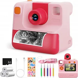 Купити Камера миттєвого друку DIAMOOKY / Full HD відео / Рожева - Фото 1 Камера миттєвого друку DIAMOOKY / Full HD відео / Рожева - Фото 1